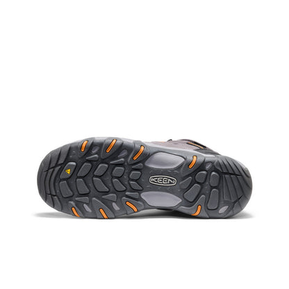 Keen Men's Headout Waterproof Hiking Boot Magnet/Orange Pepper