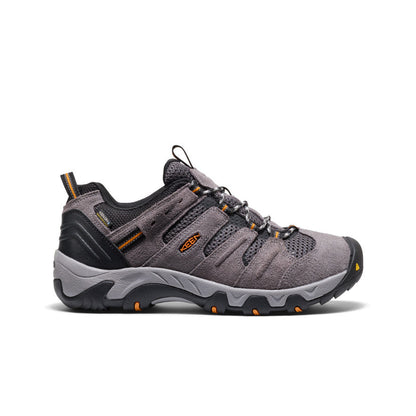 Keen Men's Headout Waterproof Hiking Shoe Steel Grey/Orange Pepper