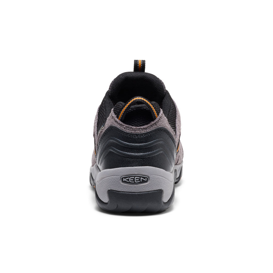 Keen Men's Headout Waterproof Hiking Shoe Steel Grey/Orange Pepper