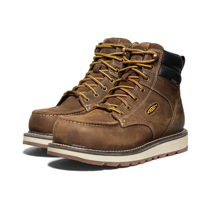 Keen Men's Cincinnati 6" Waterproof Boot (Carbon Toe) Belgian/Sandshell