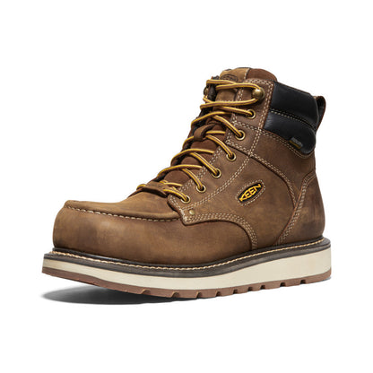 Keen Men's Cincinnati 6" Waterproof Boot (Carbon Toe) Belgian/Sandshell