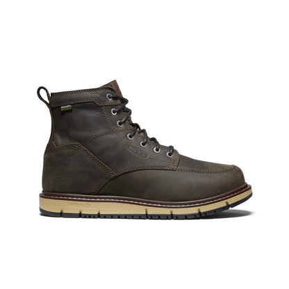 Keen Men's San Jose 6" Waterproof Boot (Soft Toe) Cascade Brown