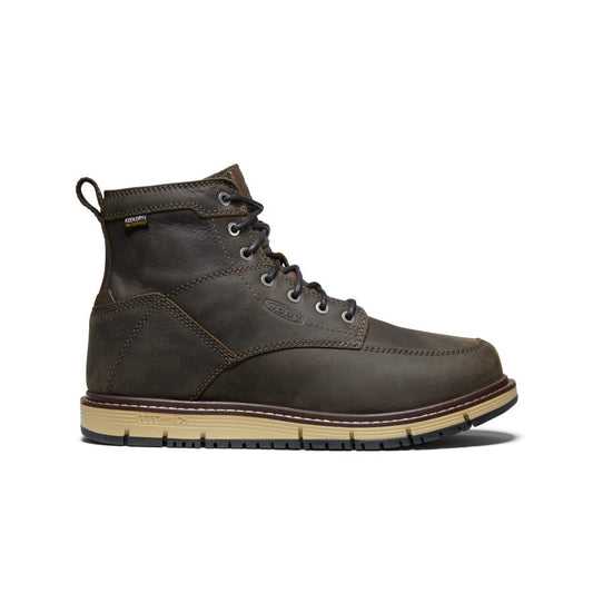 Keen Men's San Jose 6" Waterproof Boot (Soft Toe) Cascade Brown