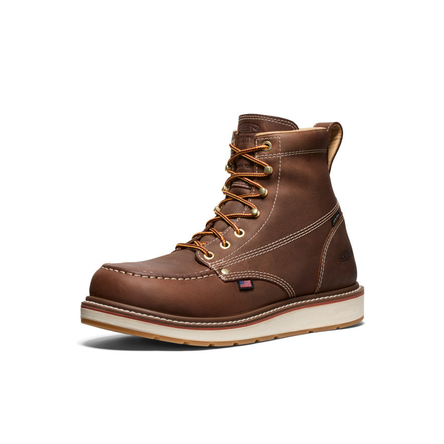 Keen Men's Liberty 6" Waterproof Boot (Carbon Toe) Chestnut/Gum