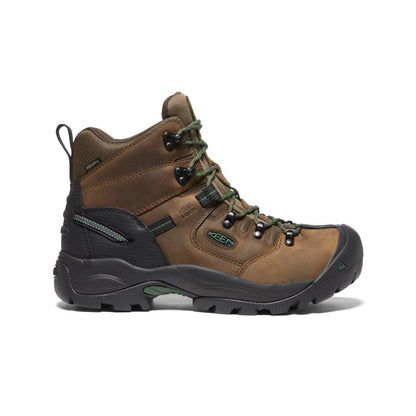 Keen Men's Pittsburgh Energy 6" Waterproof Boot (Carbon Toe) Cascade Brown/Greener Pastures