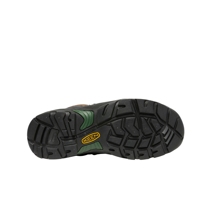 Keen Men's Pittsburgh Energy 6" Waterproof Boot (Carbon Toe) Cascade Brown/Greener Pastures