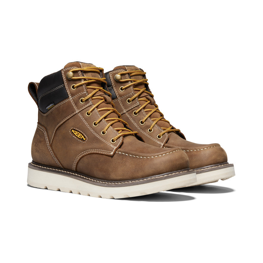 Keen Men's Cincinnati 6" Waterproof Boot (Soft Toe) Belgian/Sandshell