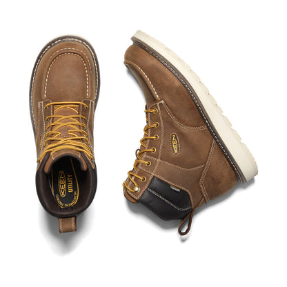 Keen Men's Cincinnati 6" Waterproof Boot (Soft Toe) Belgian/Sandshell