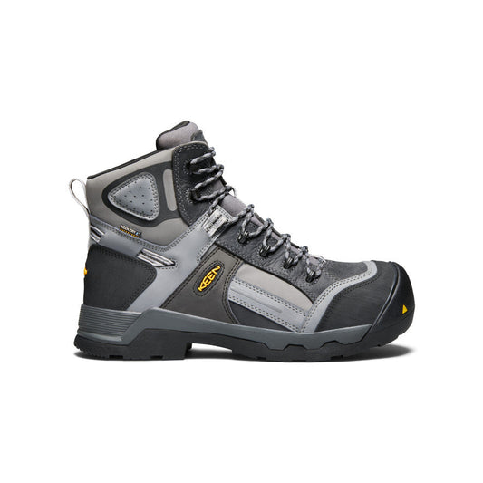 Keen Men's Davenport 6" Insulated Waterproof Boot (Composite Toe) Magnet/Steel Grey