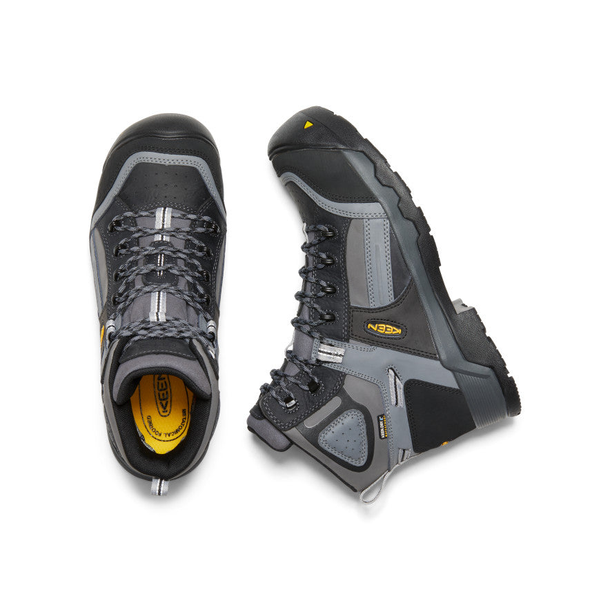 Keen Men's Davenport 6" Insulated Waterproof Boot (Composite Toe) Magnet/Steel Grey