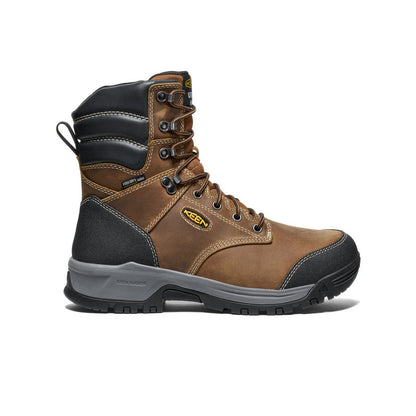 Keen Men's Evanston 8" Insulated Waterproof Boot (Soft Toe) Bison/Black