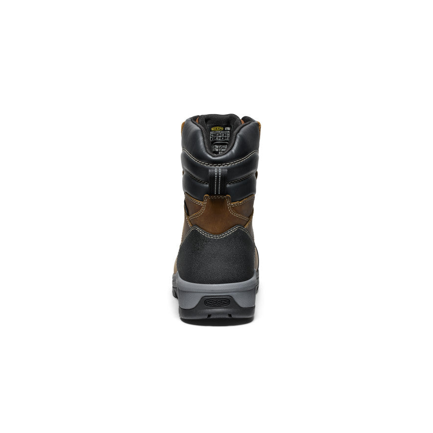 Keen Men's Evanston 8" Insulated Waterproof Boot (Soft Toe) Bison/Black