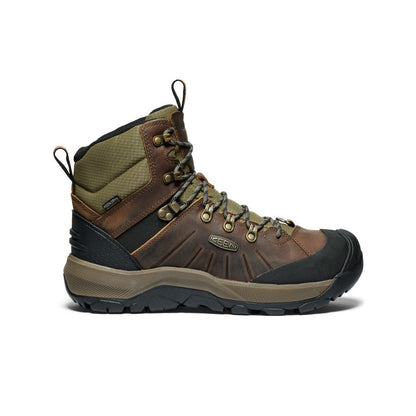 Keen Men's Revel IV Polar Waterproof Boot Bison/Orange Pepper
