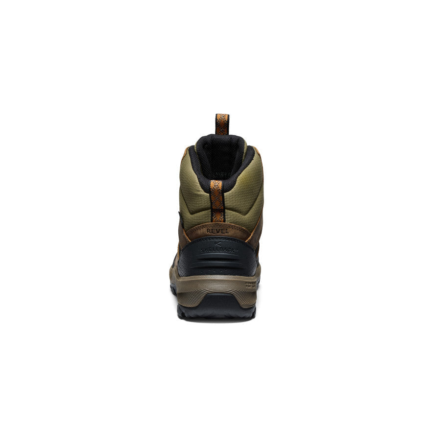 Keen Men's Revel IV Polar Waterproof Boot Bison/Orange Pepper