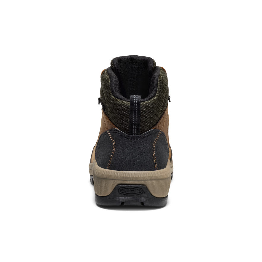 Keen Men's Skokie Waterproof Work Boot (Soft Toe) Forest Night/Black