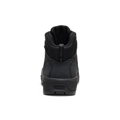 Keen Men's Skokie Waterproof Work Boot (Soft Toe) Black/Black