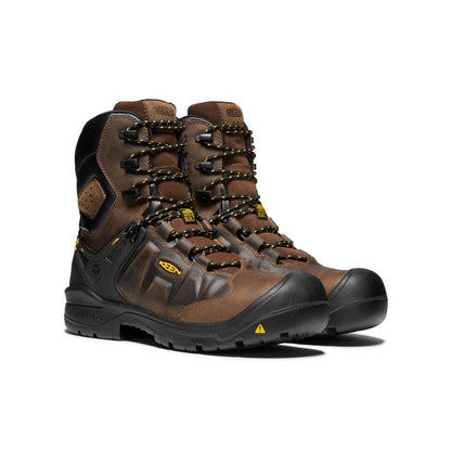 Keen Men's Dover 8" Insulated Waterproof Boot (Carbon Toe) Dark Earth/Black