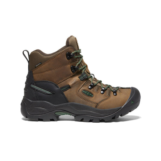Keen Men's Pittsburgh Energy 6" Waterproof Boot (Soft Toe) Cascade Brown/Greener Pastures