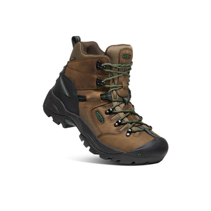 Keen Men's Pittsburgh Energy 6" Waterproof Boot (Soft Toe) Cascade Brown/Greener Pastures