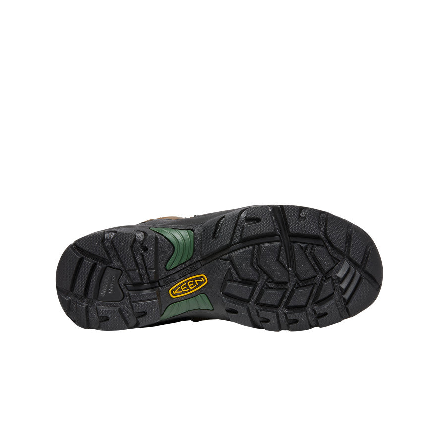 Keen Men's Pittsburgh Energy 6" Waterproof Boot (Soft Toe) Cascade Brown/Greener Pastures
