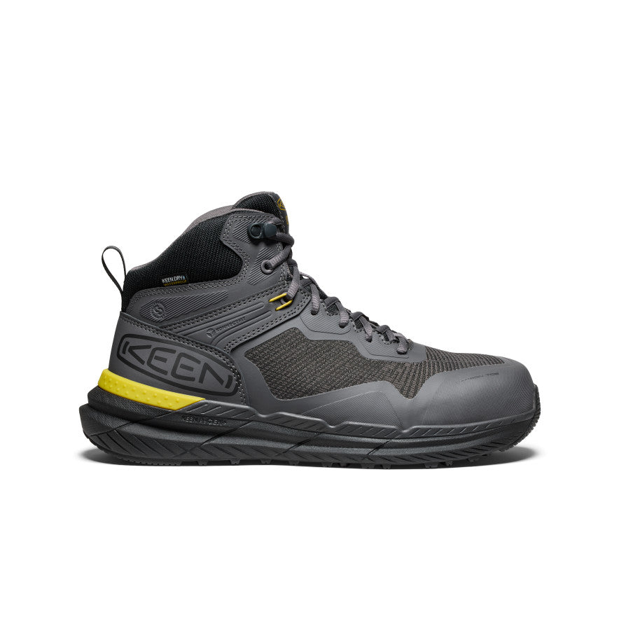 Keen Men's Synchro Waterproof Work Boot (Carbon Toe) Magnet/Black