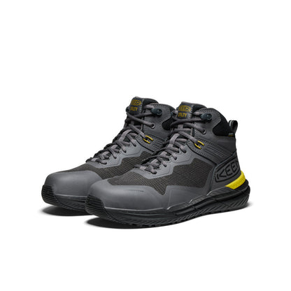 Keen Men's Synchro Waterproof Work Boot (Carbon Toe) Magnet/Black