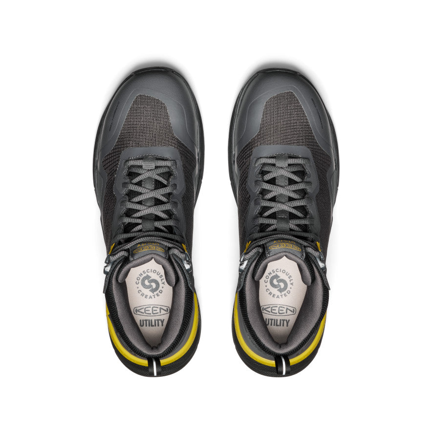 Keen Men's Synchro Waterproof Work Boot (Carbon Toe) Magnet/Black