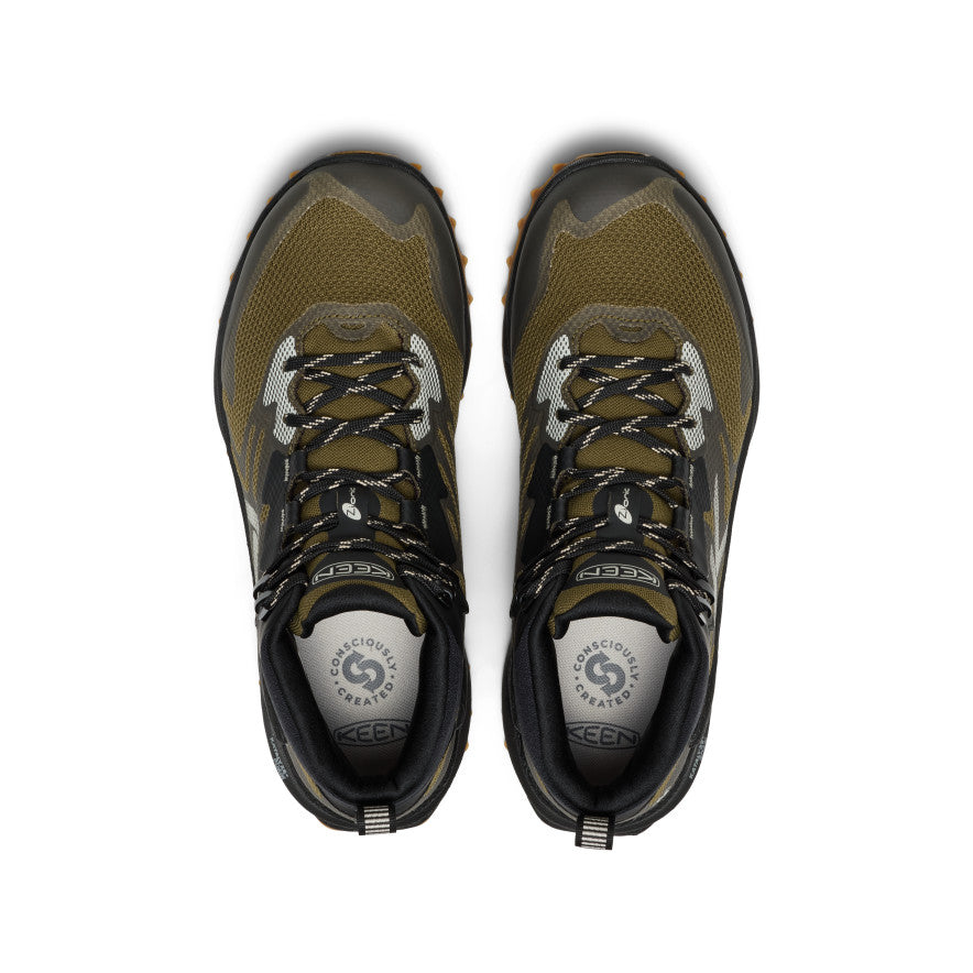 Keen Men's Zionic NXT Waterproof Hiking Boot Dark Olive/Black