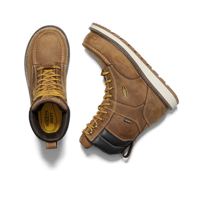 Keen Men's Cincinnati 8" Waterproof Boot (Carbon Toe) Belgian/Sandshell