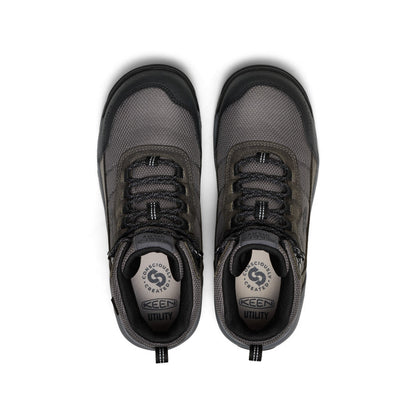 Keen Men's Skokie Waterproof Work Boot (Carbon Toe) Magnet/Black