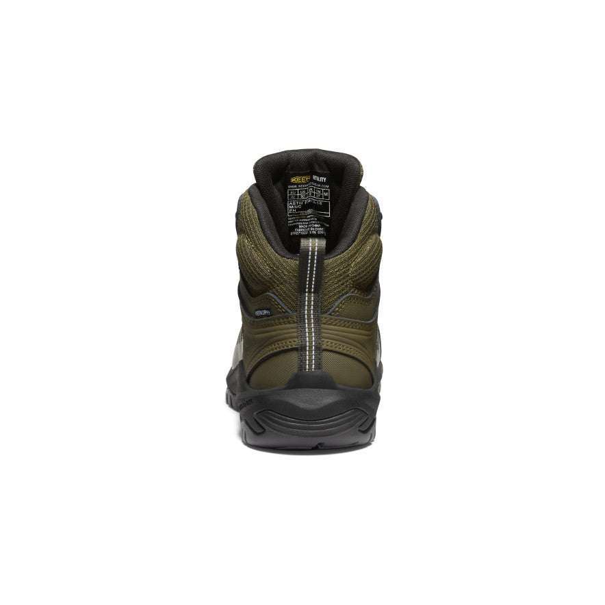 Keen Men's Reno Mid Waterproof (Carbon Toe) Dark Olive/Black