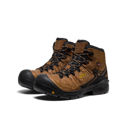 Keen Men's Targhee IV Waterproof Work Boot (Soft Toe) Belgian/Black