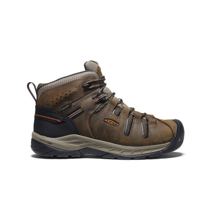 Keen Men's Flint II Waterproof Mid (Soft Toe) Black Olive/Brindle