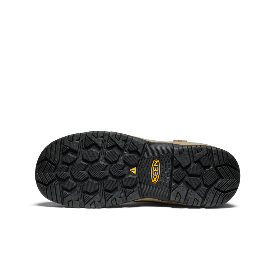 Keen Men's Evanston Pull-On Waterproof Boot (Carbon Toe) Bison/Black