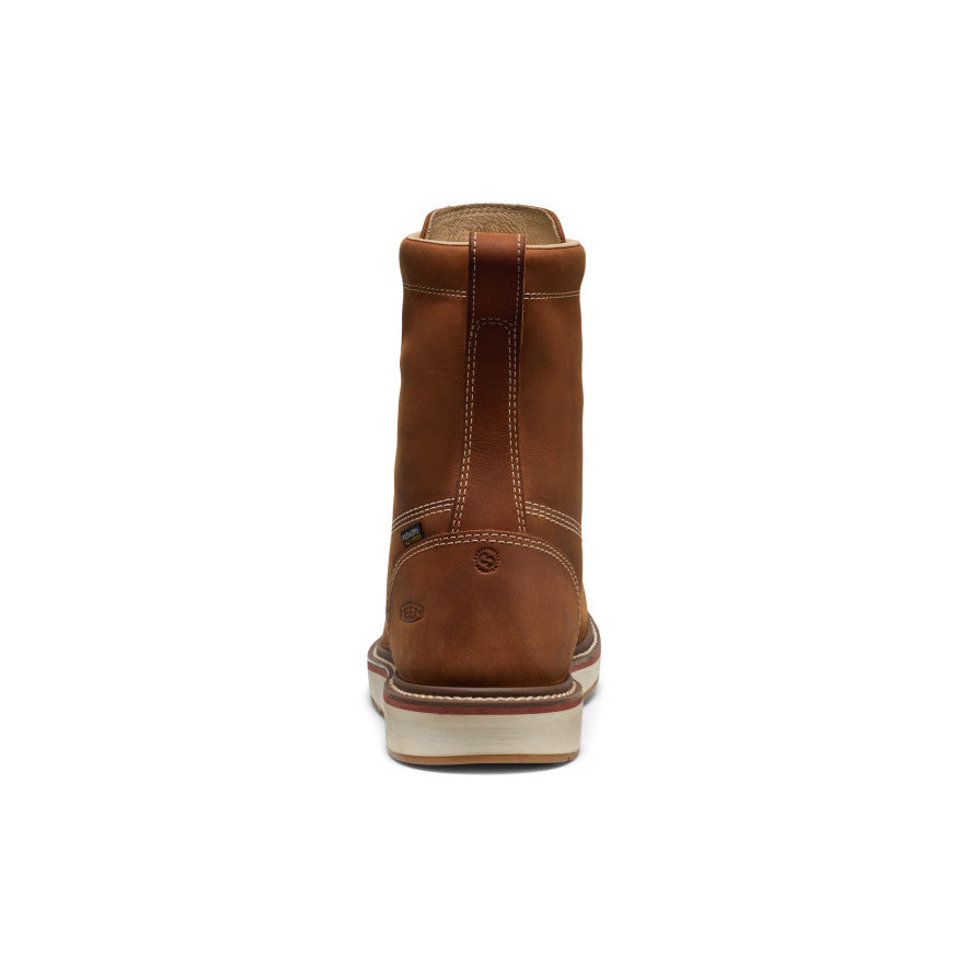 Keen Men's Liberty 8" Waterproof Boot (Soft Toe) Leather Brown/Birch