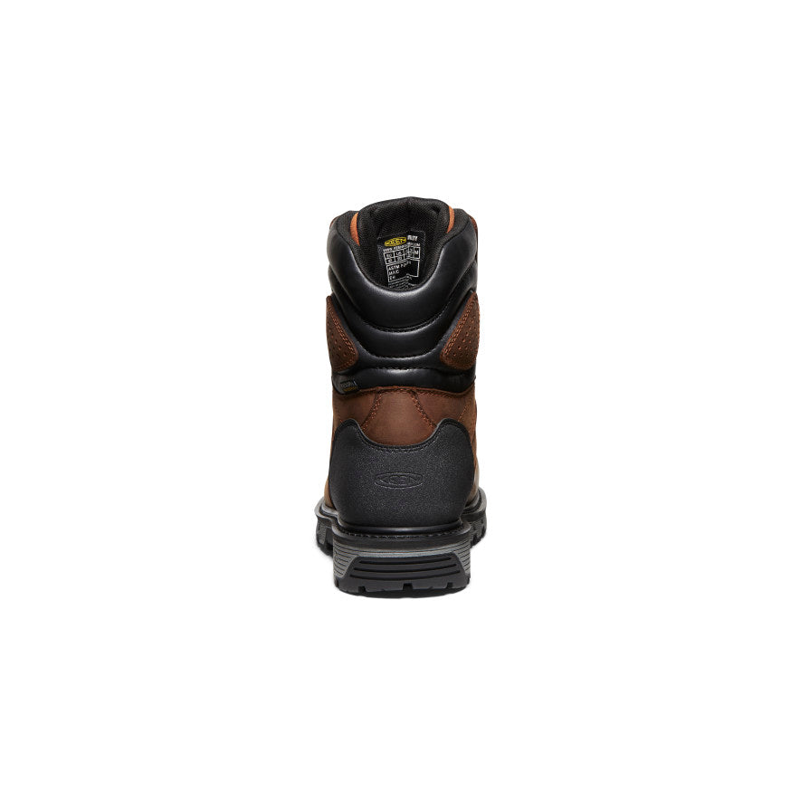 Keen Men's Camden 8" Insulated Waterproof Boot (Carbon Toe) Leather Brown/Black
