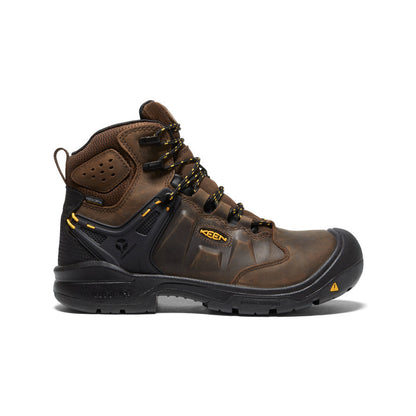 Keen Men's Dover 6" Waterproof (Carbon Toe) Dark Earth/Black