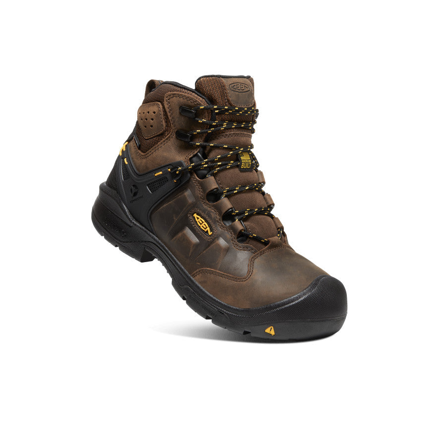 Keen Men's Dover 6" Waterproof (Carbon Toe) Dark Earth/Black
