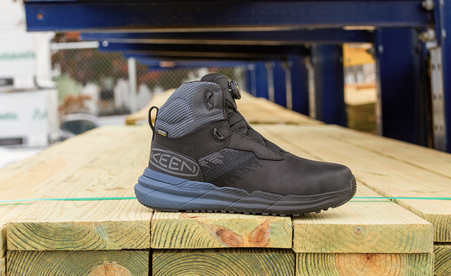 Keen Men's Snapline RF Waterproof Boot (Carbon Toe) Vintage Indigo/Black