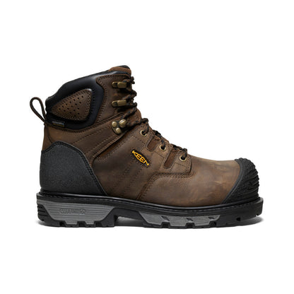 Keen Men's CSA Camden 6" Waterproof Boot (Carbon Toe) Dark Earth/Black