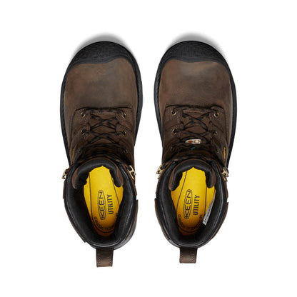 Keen Men's CSA Camden 6" Waterproof Boot (Carbon Toe) Dark Earth/Black