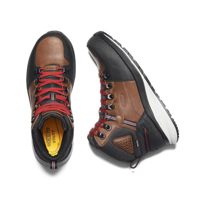 Keen Men's Red Hook Waterproof Boot (Carbon Toe) Tobacco/Black