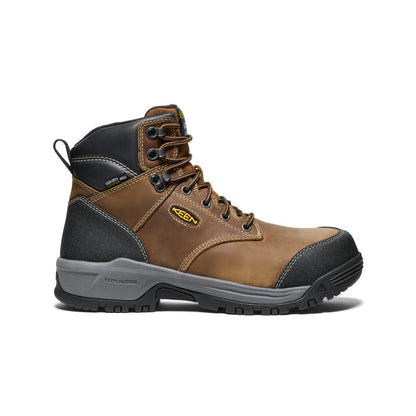 Keen Men's Evanston 6" Insulated Waterproof Boot (Carbon Toe) Bison/Black