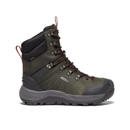 Keen Men's Revel IV High Polar Waterproof Boot Magnet/Red Carpet