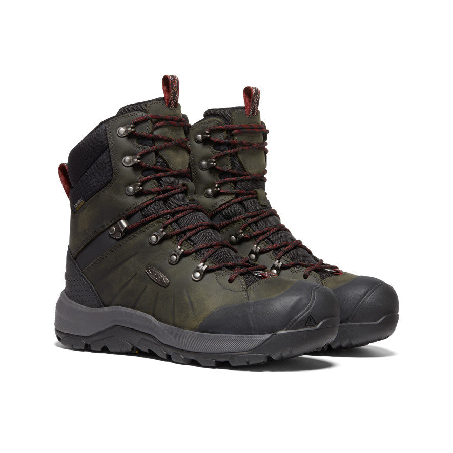 Keen Men's Revel IV High Polar Waterproof Boot Magnet/Red Carpet