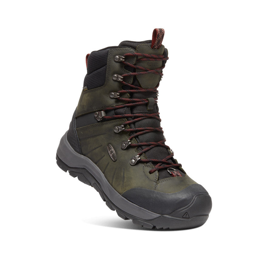 Keen Men's Revel IV High Polar Waterproof Boot Magnet/Red Carpet