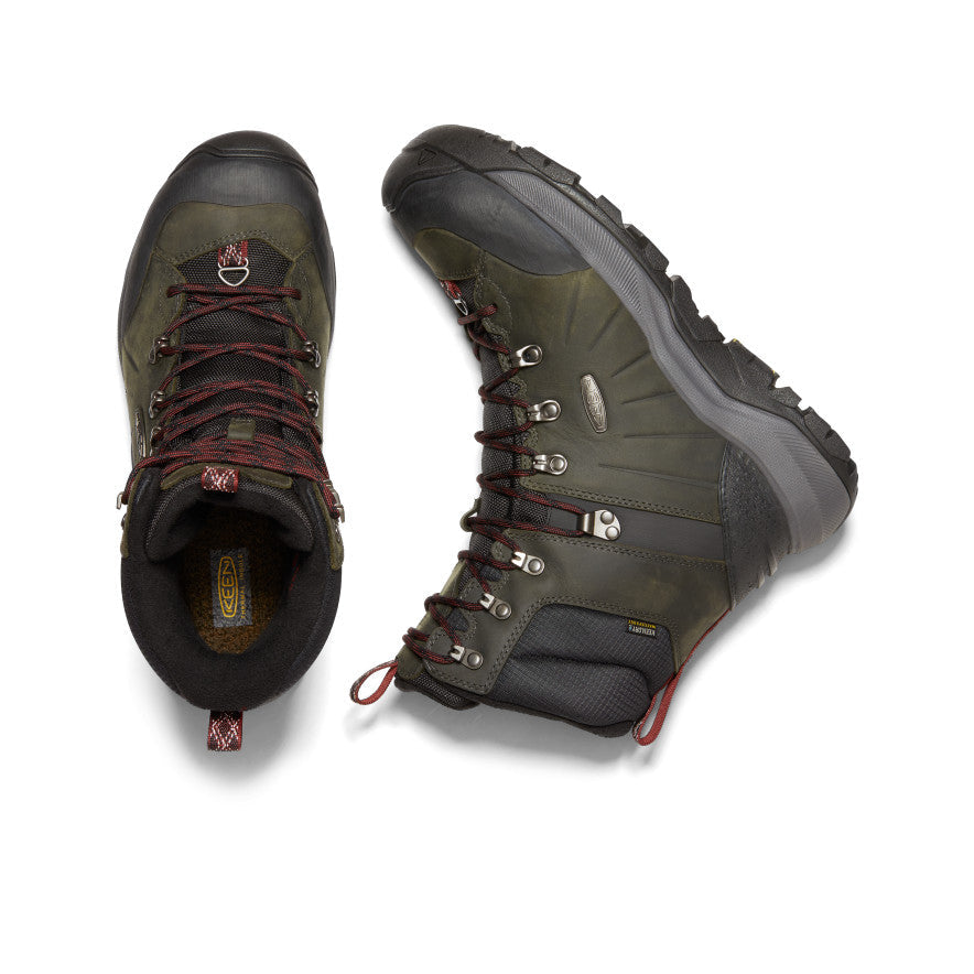 Keen Men's Revel IV High Polar Waterproof Boot Magnet/Red Carpet