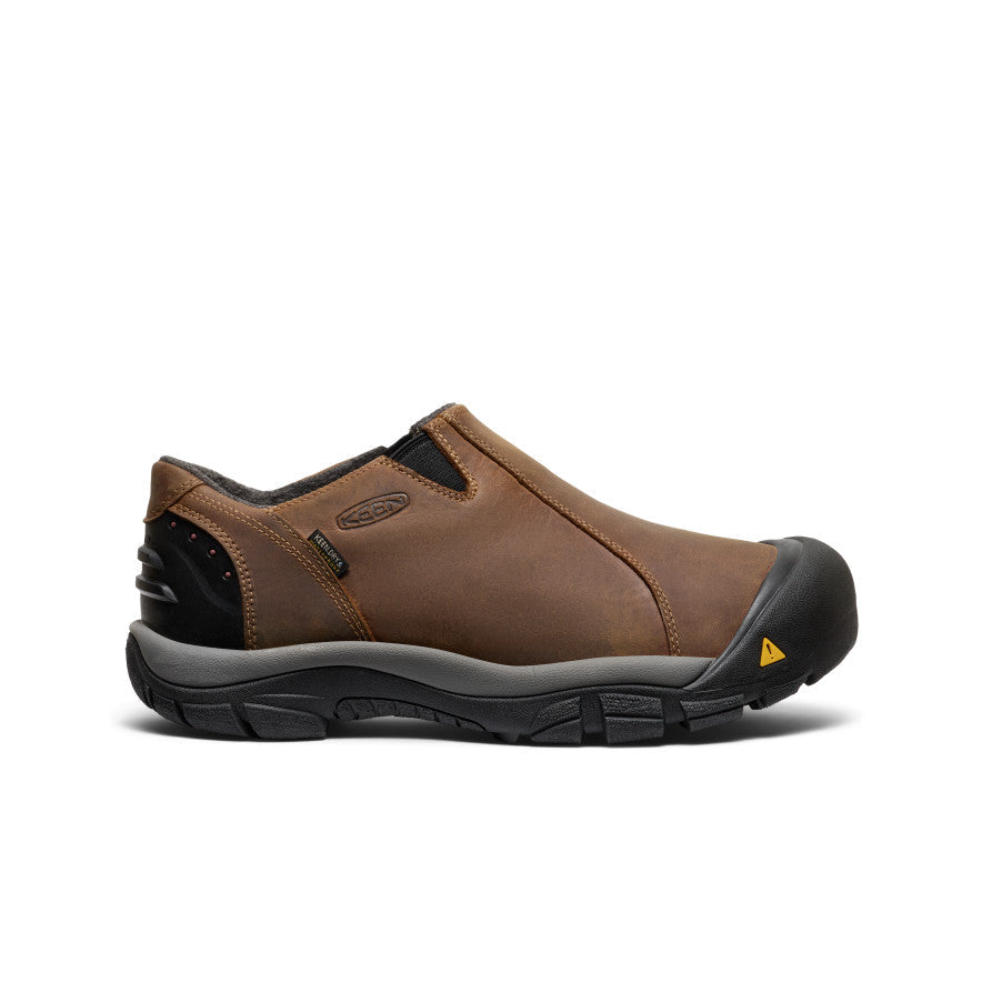 Keen Men's Brixen Waterproof Shoe Wide Slate Black/Madder Brown