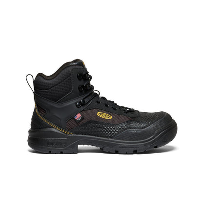 Keen Men's Stronglite Waterproof Boot (Carbon Toe) Black/Black
