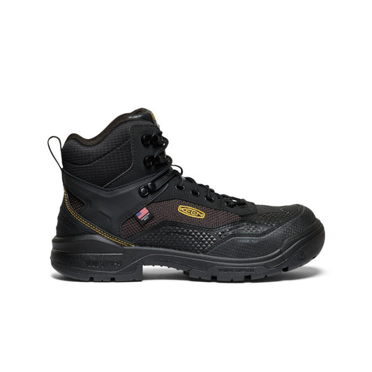 Keen Men's Stronglite Waterproof Boot (Carbon Toe) Black/Black